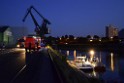 Havarie Wassereinbruch Motorraum beim Schiff Koeln Niehl Niehler Hafen P276